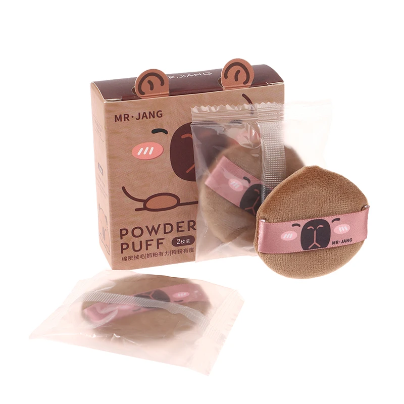 Cartoon Capybara Make-up Spons Bladerdeeg Concealer Superzachte elastische katoenen gezichtsbasis Cosmetische bladerdeeg Schoonheidstools