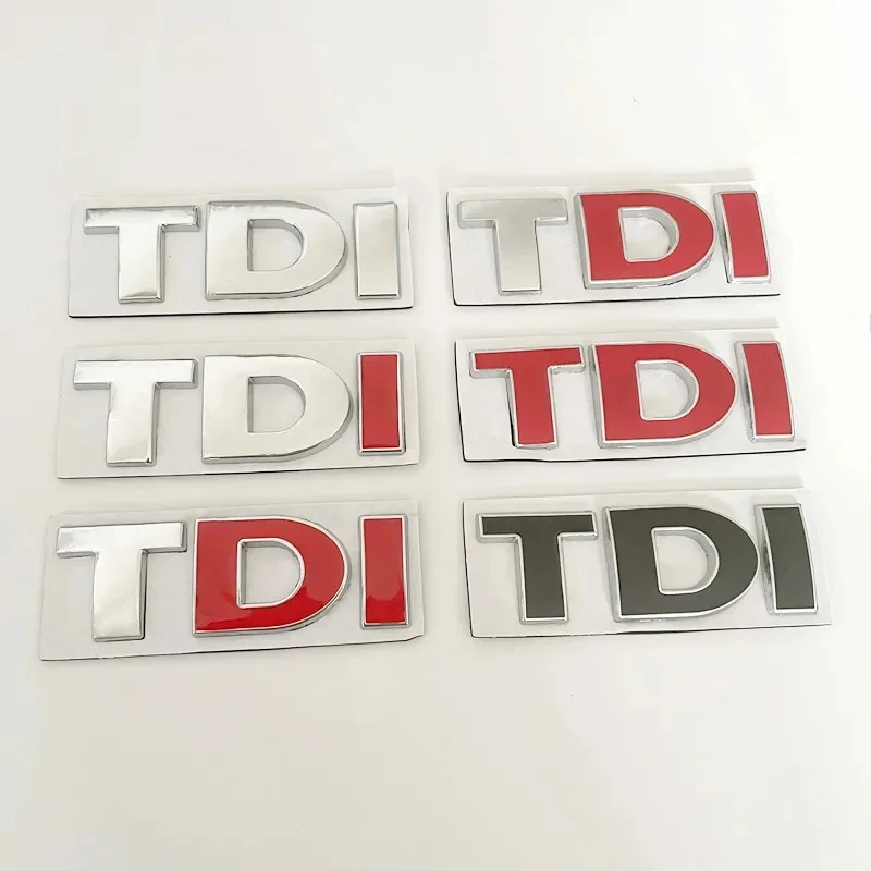 3D Metal Letters For Car Stickers TDI Letters VW Golf 4 5 6 7 JETTA PASSAT MK2 MK4 MK5 MK6 MK7 TDI Emblem Logo Badge Accessories