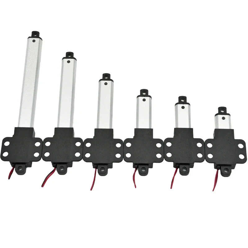 12V Linear Actuator Electric Motor Stroke Length 30/50/100/150mm Load Capacity 20/50/70/150N For Remote Control With Bracket 2