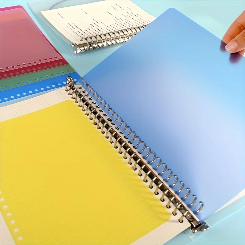 A4, B5, A5 Loose-Leaf Cover Plastic Cover, A4 30-Hole B5 26-Hole A5 20-Hole Loose-Leaf Cover, Shell Loose-Leaf Cover