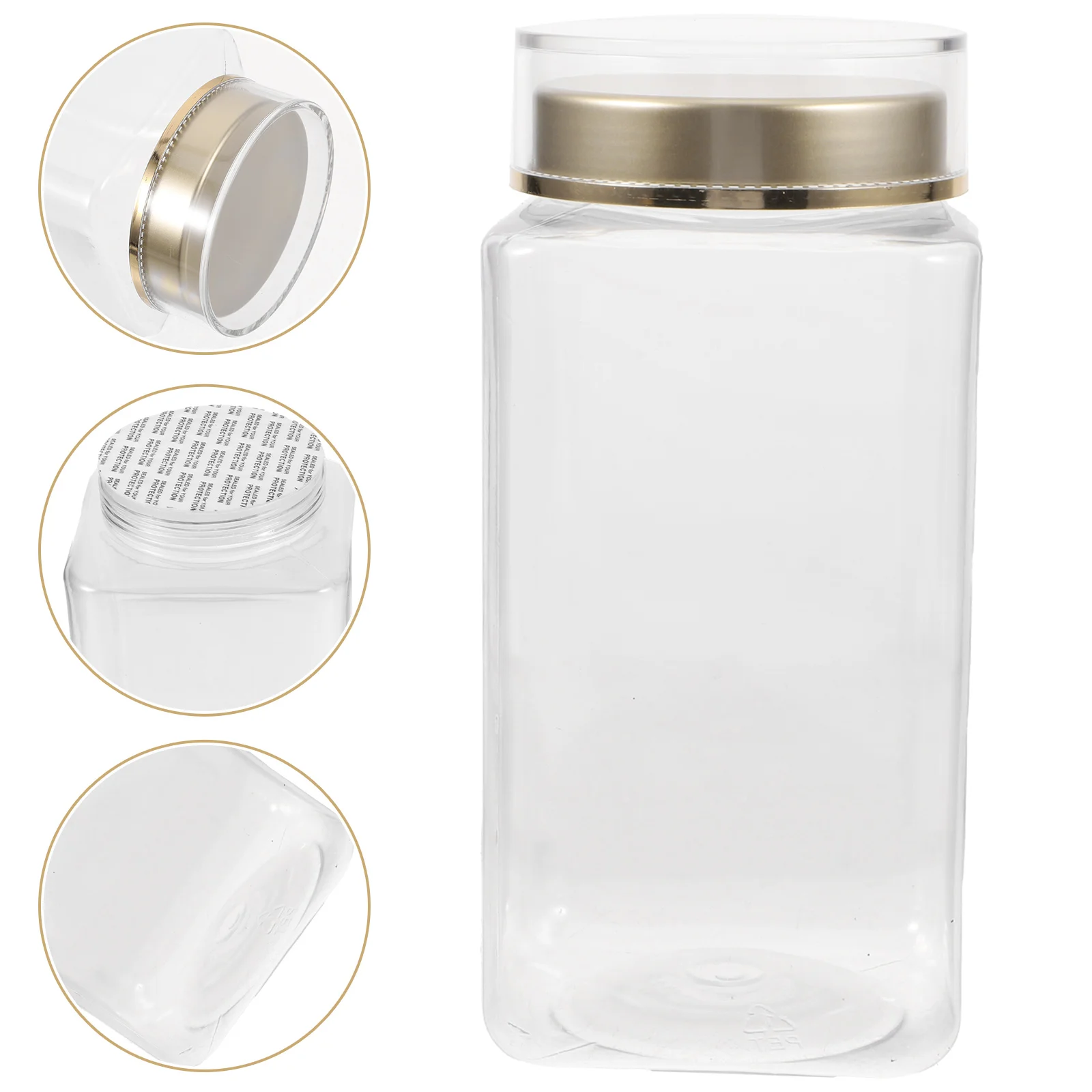 

Airtight Food Storage Containers Sealing Lid Coffee Bean Jar Tea Canister Dry Food Container for Sugar Salt Pepper