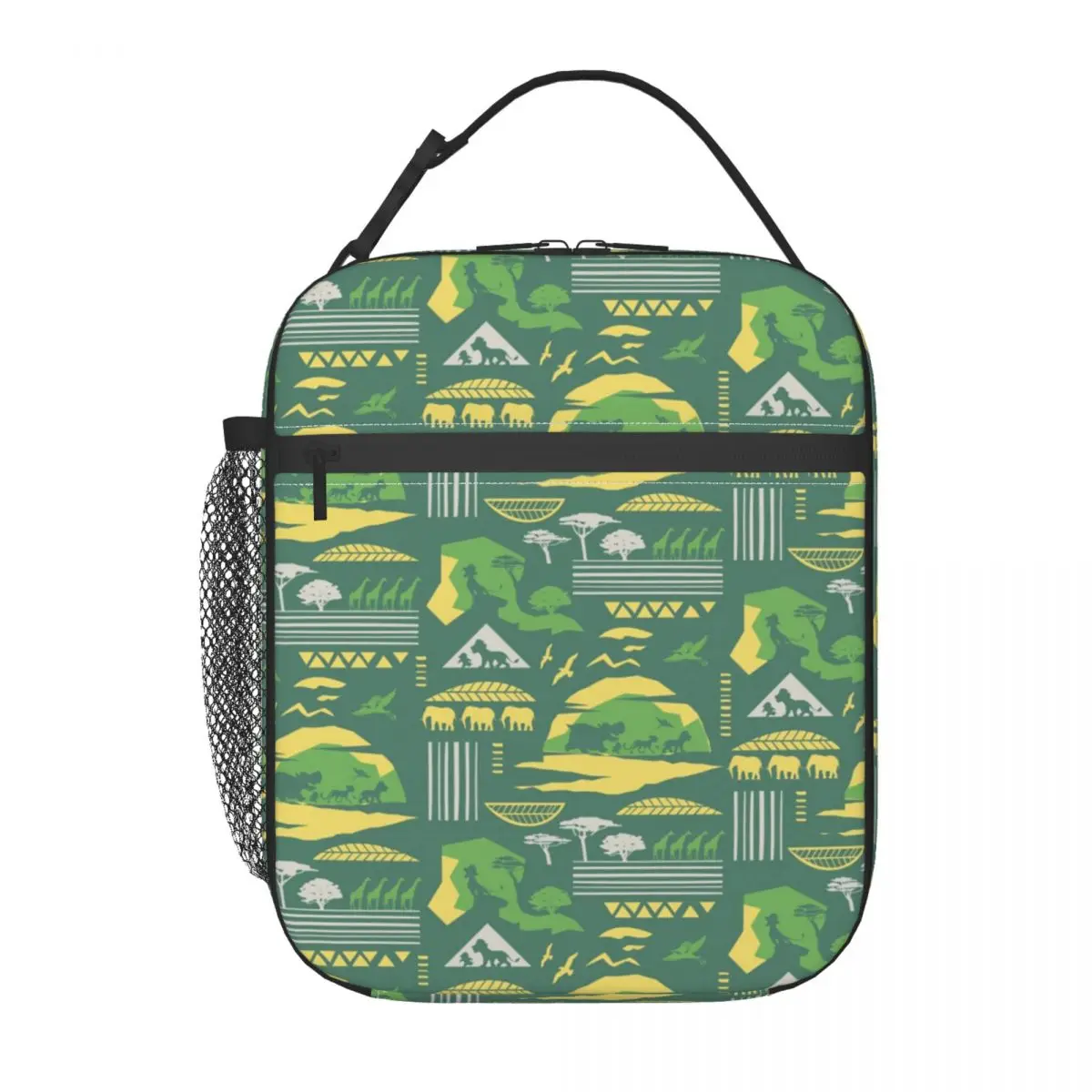 

Custom The Lion King Movies Lunch Bag Warm Cooler Insulated Lunch Box for Women Kids School Food Portable Tote Bags