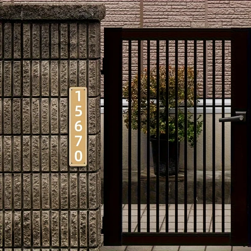 [Personalize Your Mailbox House] 2D Flat - Personalized 1pc Address Sign, Customized 1pc Material for Outdoor Display