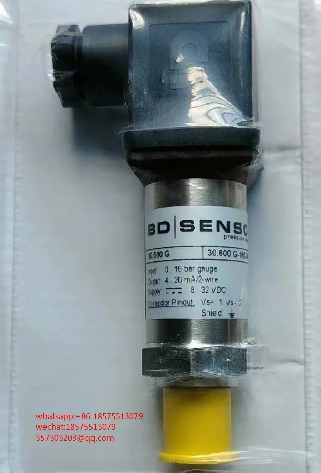 For BD 30.600G Pressure SENSORS 30.600G-1602-R-1-8-100-300-2-1 000 Parameters 0-16bar,4-20mA, 8-32VDC, New And Original 1 PIECE