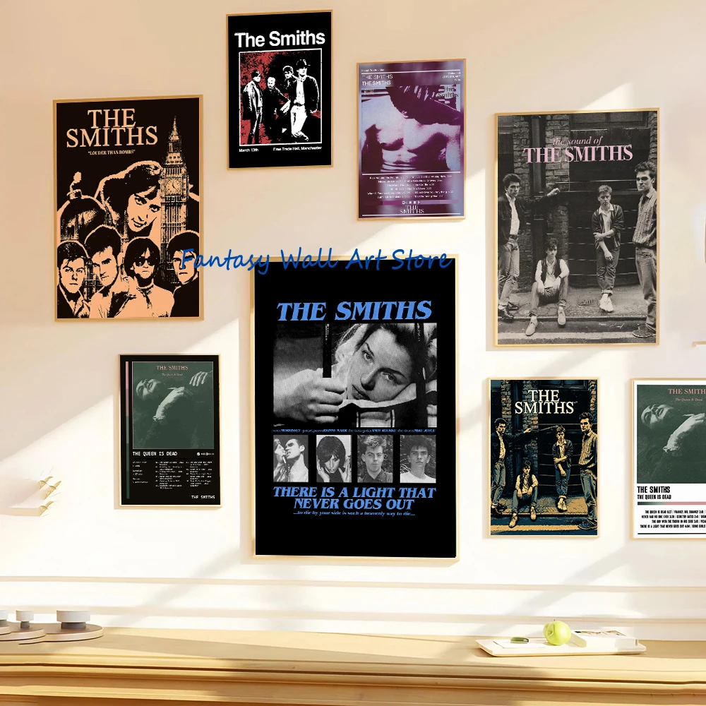 The Smiths Band Music Album The Queen Is Dead Poster Canvas Printing Music Rock Band Wall Art Pictures Home Bar Cafe Wall Decor