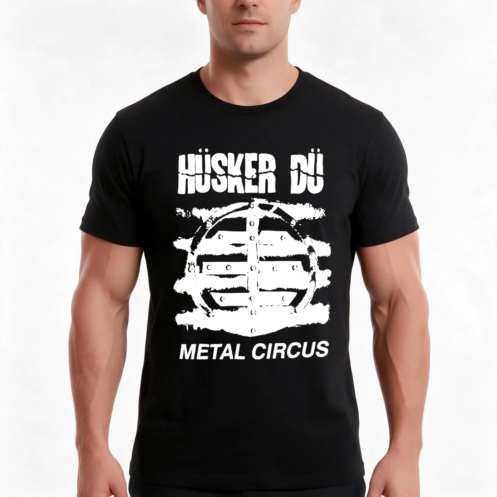 Husker Du Metal Circus T-Shirt, Funny Graphic Print Tee, Unisex Cotton Casual Short Sleeve Top