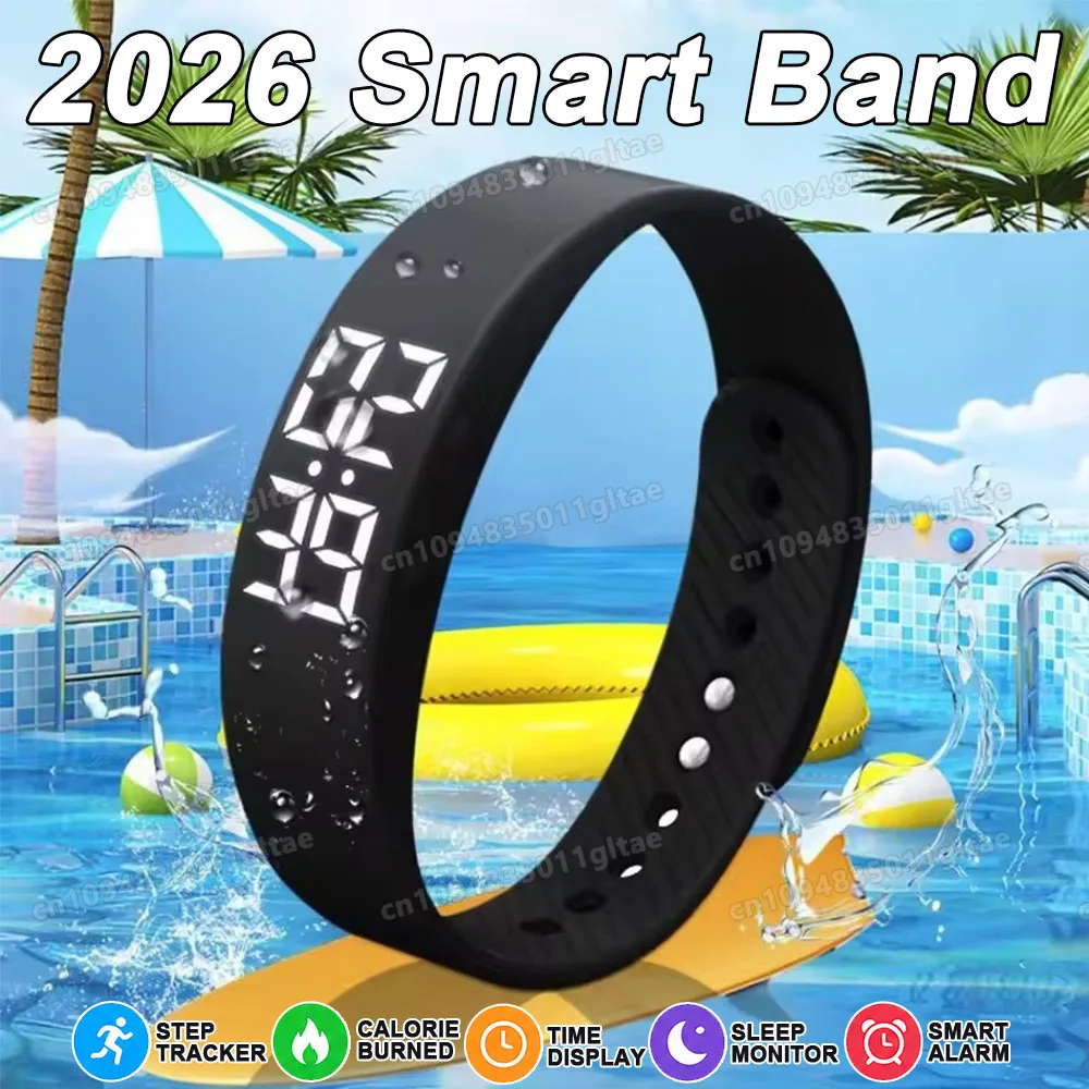 Smart Bracelet LED Digital Waterproof Smart Clock Smartband Running pedometer Monitor Smart Band Vibration Alarm Reminder HW12