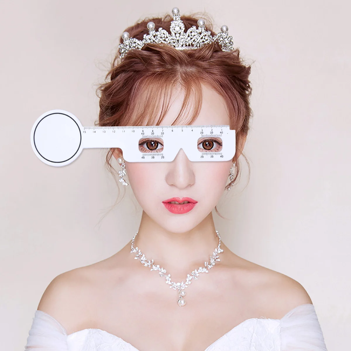 

5pcs White Pupil Distance Ruler Pd Ruler Pupil Distance Measuring Tool Lightweight For Medical Eye Exam Optical Instrument