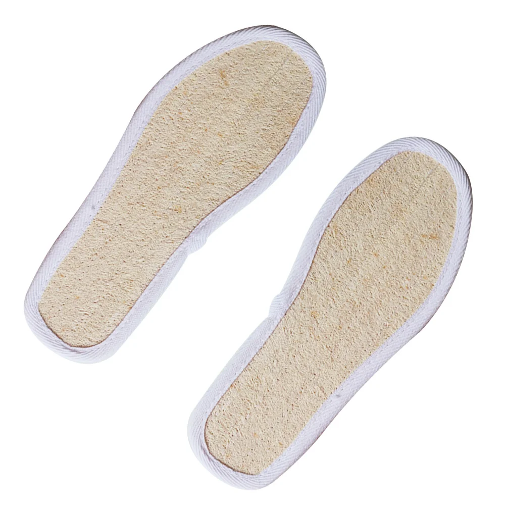 Semelles intérieures luffa respirantes et absorbant la sueur, accessoires de chaussures confortables pour femmes, semelles de sport, outil de soins des pieds