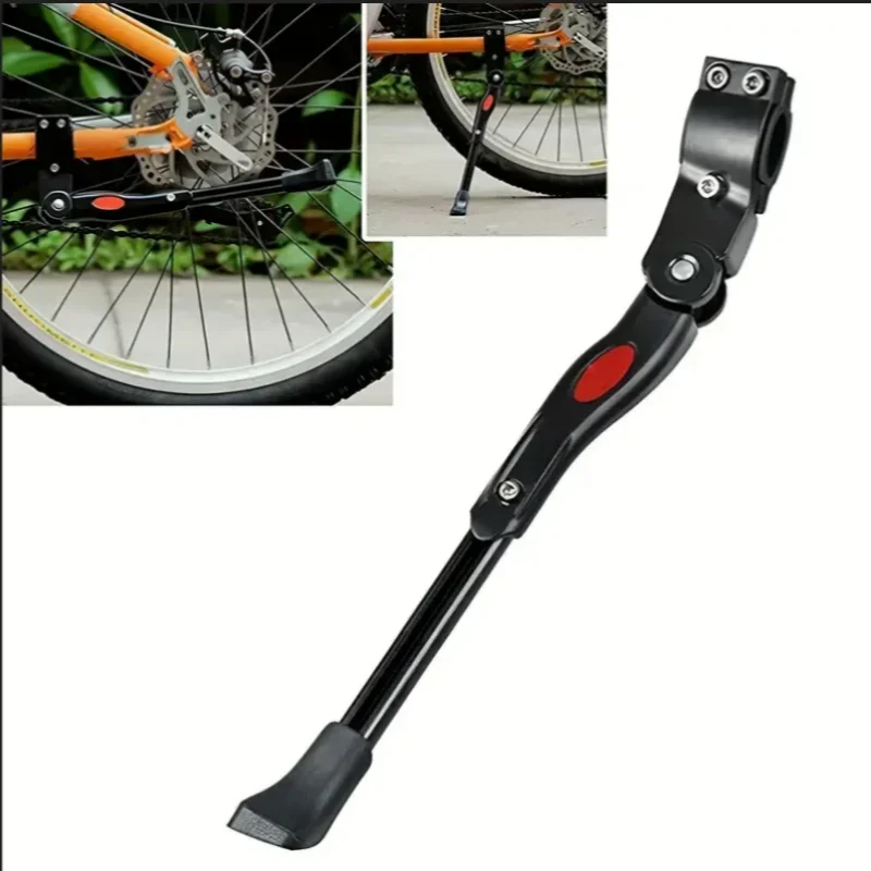 Aluminum Alloy Kickstand, Bicycle Rear Bracket Adjustable Length, MTB 26 Inch Bicycle Side Support