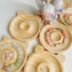 DIY 나무 구슬 디자인 보드, 쥬얼리 제작 팔찌 목걸이 공예 트레이, 실용적인 디스플레이에 적합, 1 개