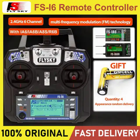 Flysky FS-i6 FS I6 2.4G 6ch RC Transmitter Controller FS-iA6 / FS-iA6B Receiver for RC Quadcopter DIY Drone