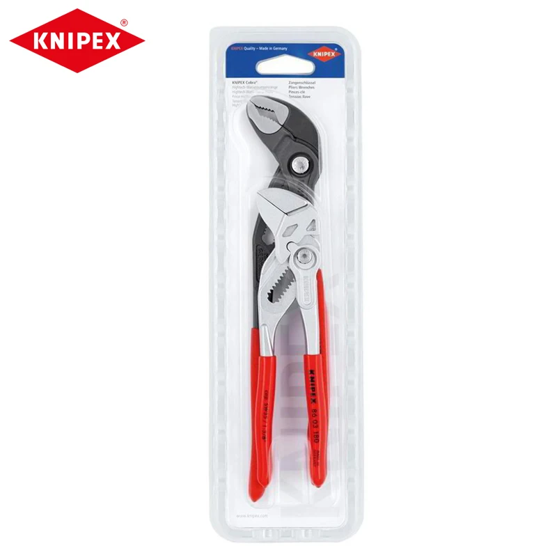 KNIPEX 00 31 20 V03 2Piece Cobra & Plier Wrench Set Water Pump Pliers 8603180 8701250