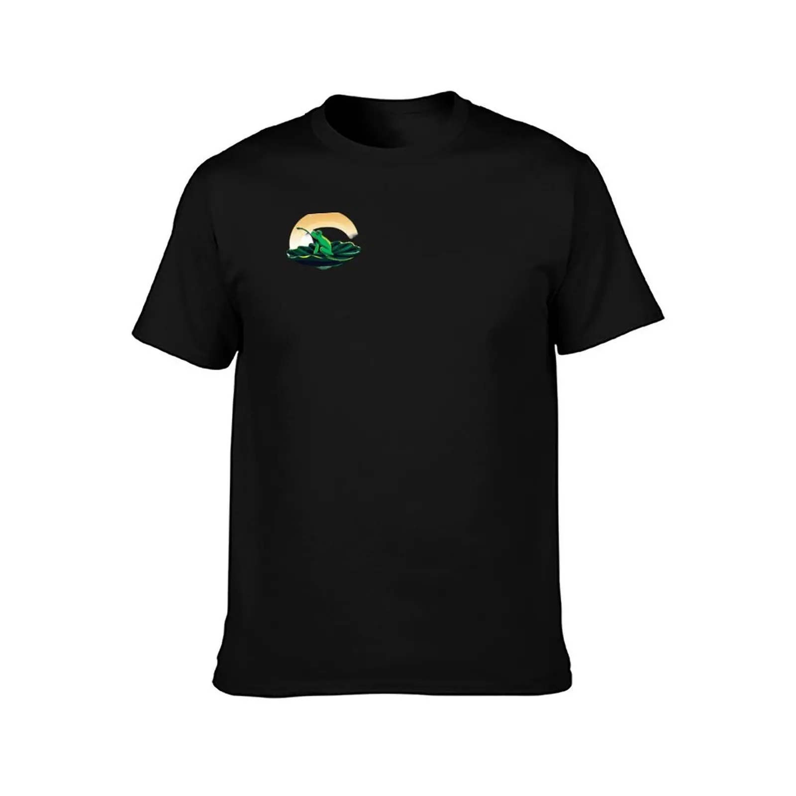 Enchanting Nature: Frog in the Swamp T-Shirt Anti-Perspiration Workout Top T-Shirt