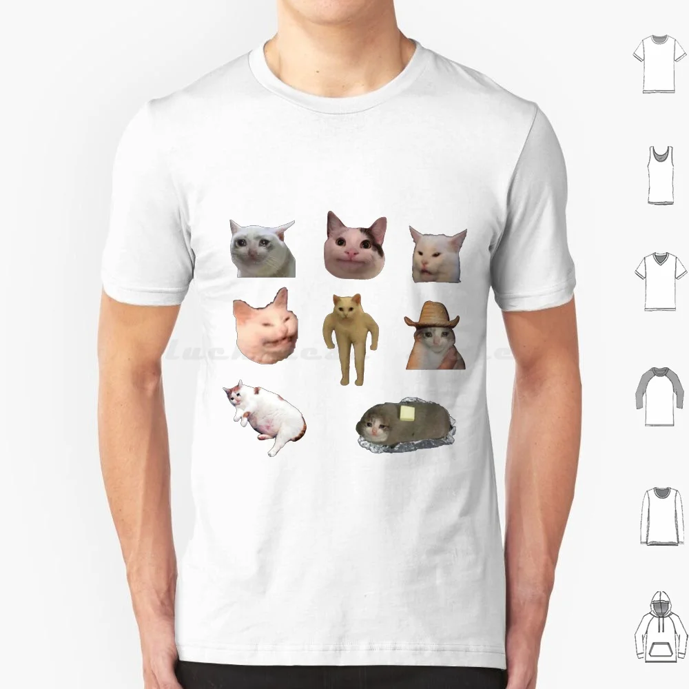 القط ميمي ملصق حزمة تي شيرت الرجال النساء الاطفال 6xl ميمي لطيف مضحك تتجه كرينج Lmao مذهلة الجمالية 90s 80s نعرفكم ريديت