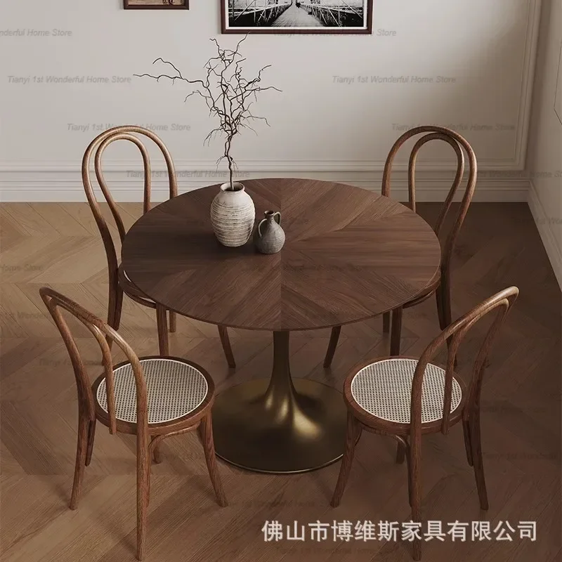 Nordic Wooden Coffee Dining Tables Round Dinette Kitchen Dining Tables Living Room Minimalist Design Home Furniture Comedor LLDT