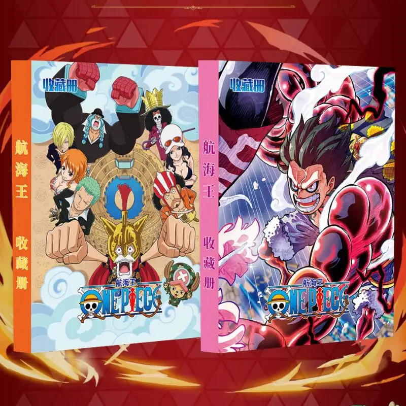 Álbum de Cartas de ONE PIECE, Monkey D. Luffy, Roronoa Zoro, 240 Piezas, Carpeta para Cartas de Juego, Colección de Cartas PTCG VMAX, Juguetes de Regalo