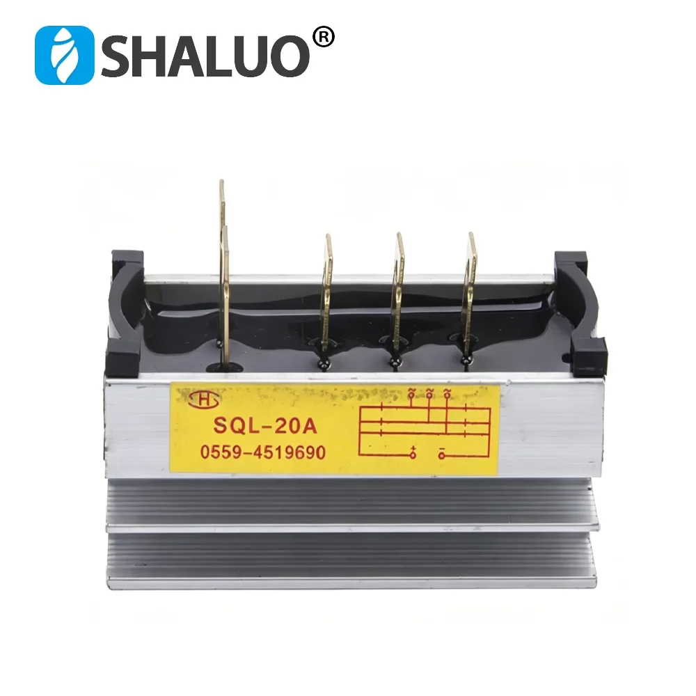 Three Phase SQL20A 20Amp Generator Rectifier Aluminum Heatsink Diode Bridge Rectifier Kit for Generator 20A Iron Pin Power Diode