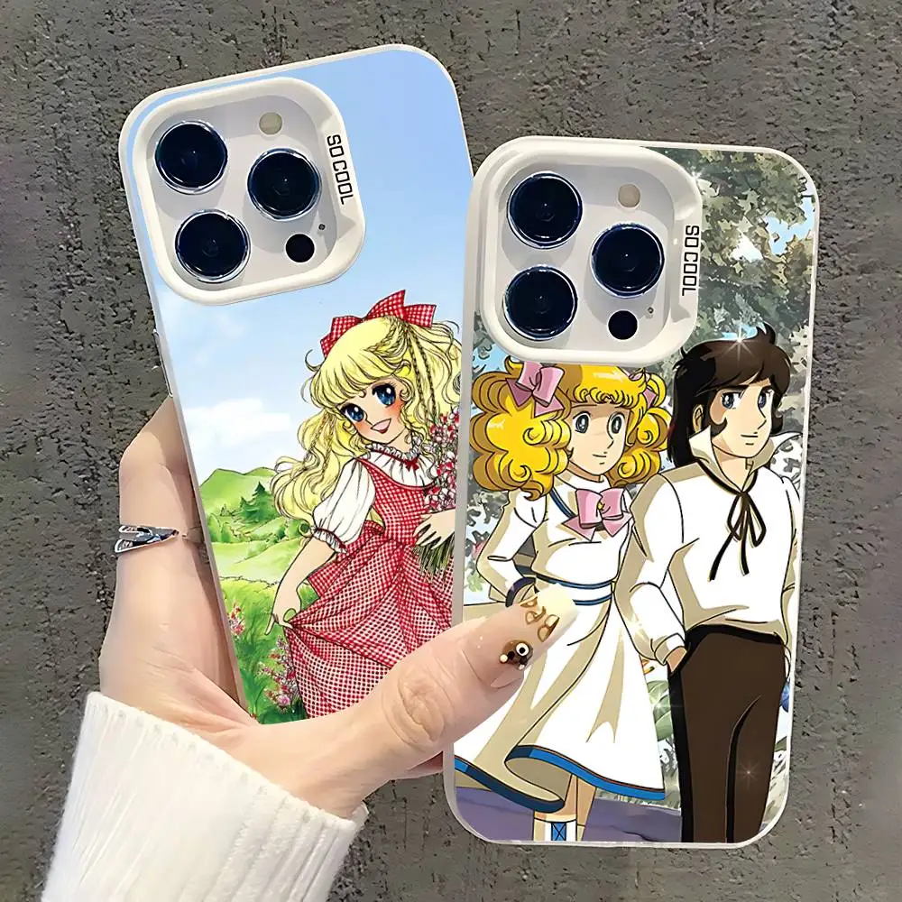 

Candy Anime C-Candy Phone Case For iPhone 17,16,15,14,13,12,11,Pro,XS,Max,Plus,Mini,SE White Candy Matte Shockproof Cover