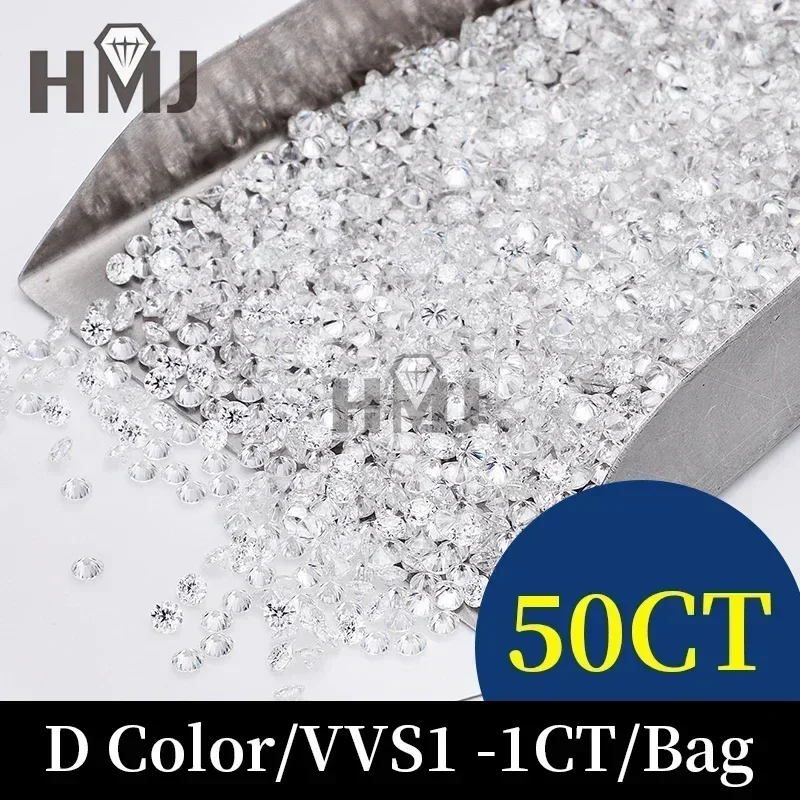 

Big Save Wholesale Round Moissanite Stones Melee Size 0.7mm-2.9mm D Color 2ct 5ct 10ct 50ct 100ct DIY Beads for Jewelry Making