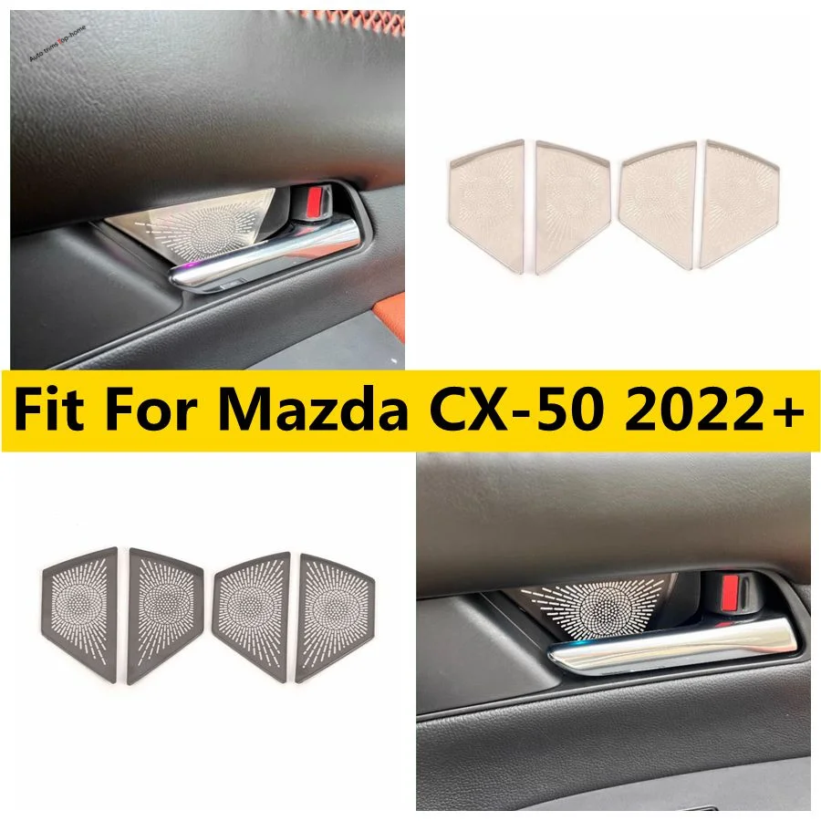 

Inner Door Handle Bowl Stereo Speaker Audio Loudspeaker Sound Decoration Cover Trim Fit For Mazda CX-50 2022 - 2024 Accessories