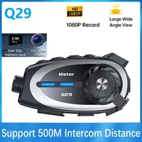 Q29 Motorcycle Bluetooth Helmet Intercom1080P HD Wireless Camera Ultra Wide Angle Lens Recorder Waterproof Noise Reduction