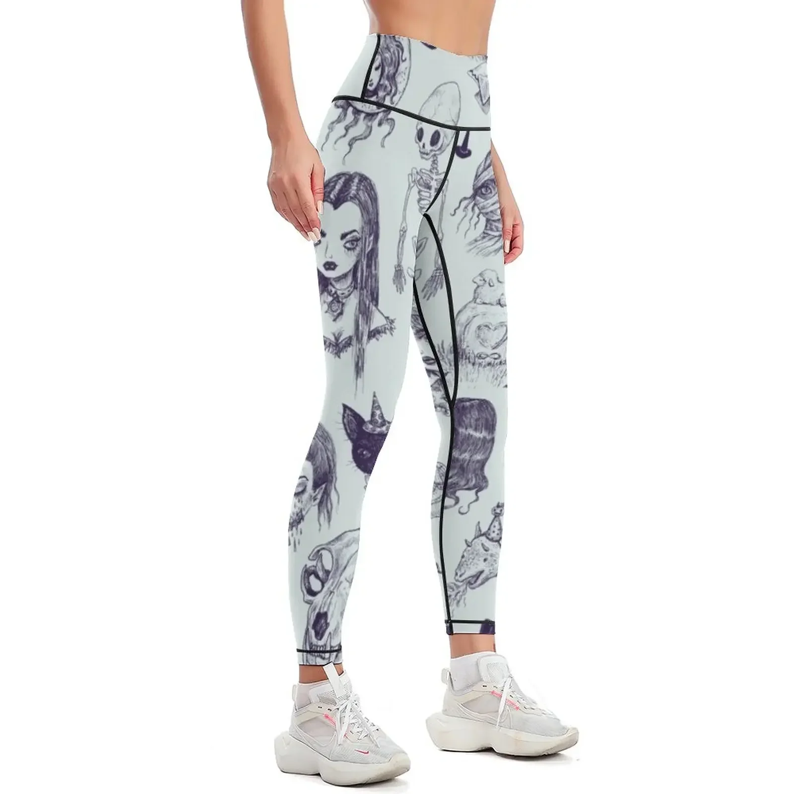 All The Spooky Stuff Leggings Clothing fitness gym pants Jogger pants for girls Womens Leggings
