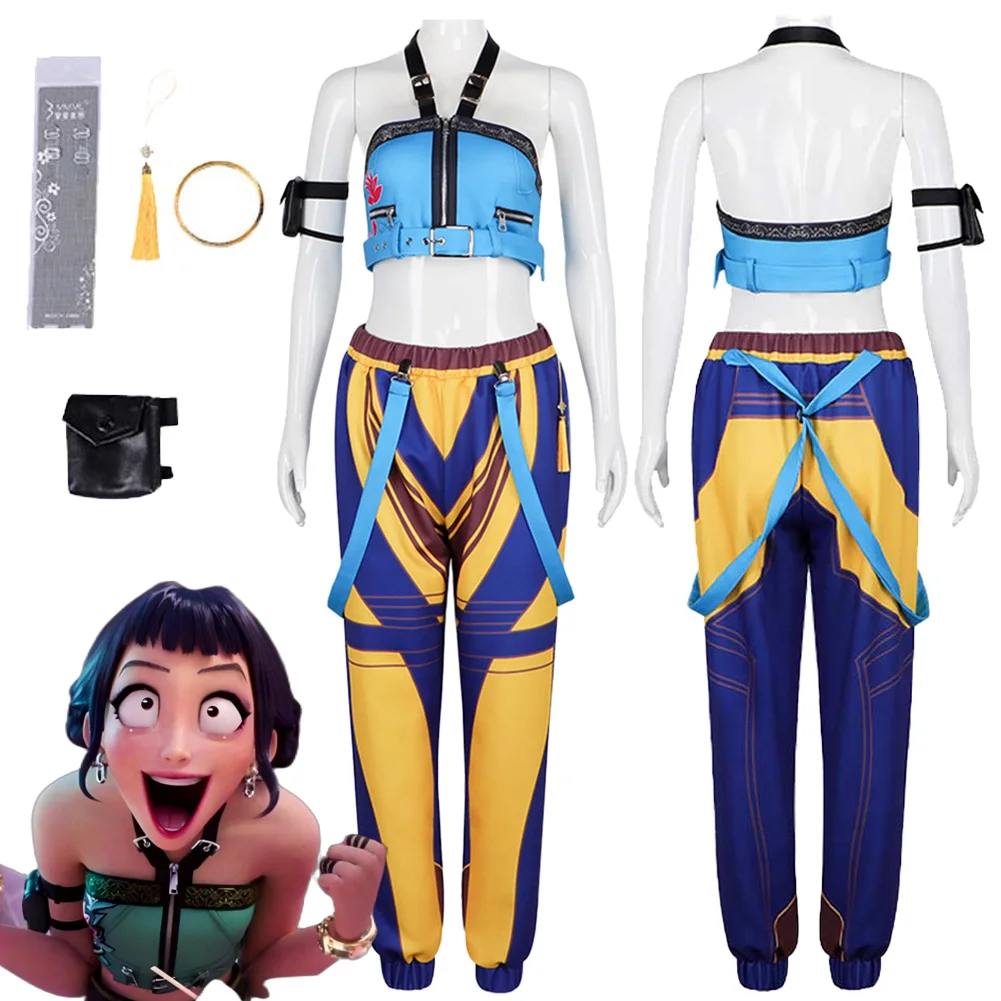 

Demon Hunter of KPop Zoey Cosplay Fantasy Clothing 2025 Cartoon Costume Disguise Adult Women Roleplay Fantasia Party Outfits