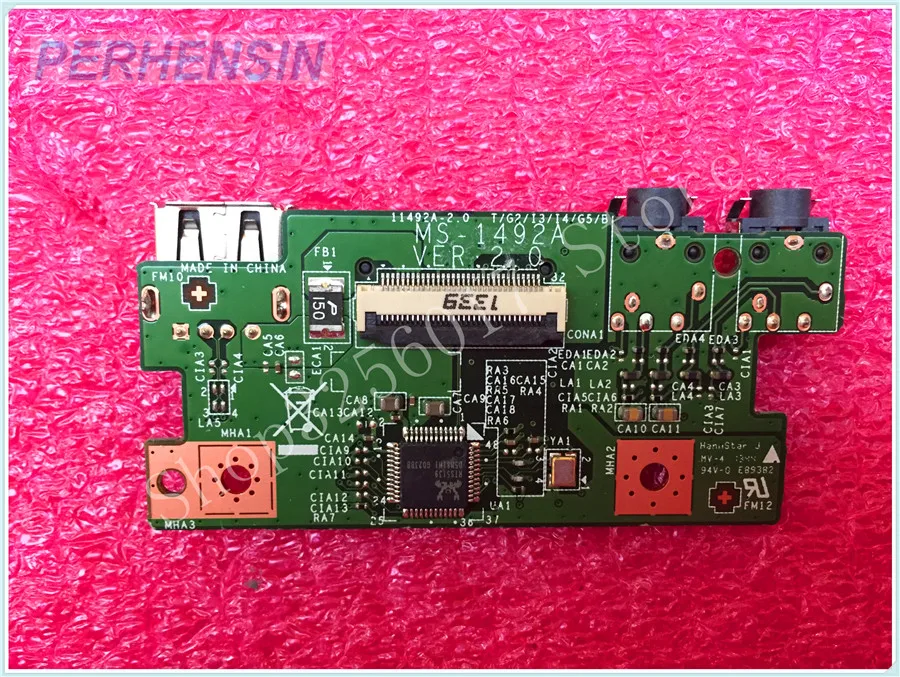 FOR MSI GE40 MS-1492 USB AUDIO SD READER POWER BOARD MS-1492A MS-1492B ADATTORE SATA TO MSATA MS-14922 VER1.0 SATA BOARD