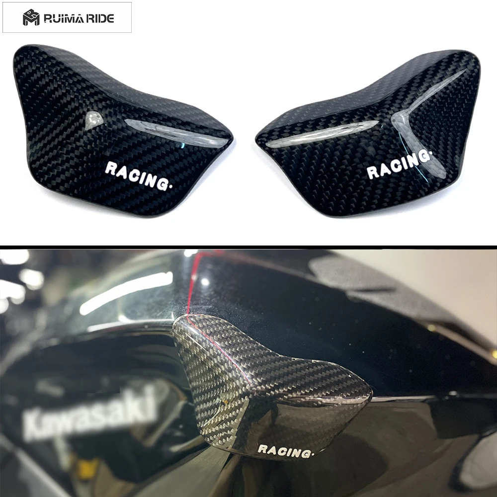 

100% 3K углеродное волокно, слайдер бака для хранения для Kawasaki Ninja 400 Z400 Z 400 2017 2018 2019 2020 2021 2022 2023