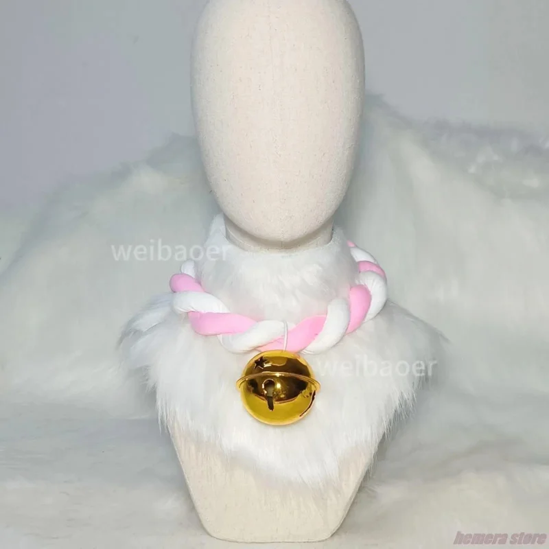 Cute Decoration Fursuit Accessories Cosplay Props Fried Dough Twist Braid Rope Braided Collar Furry Animal Accessories