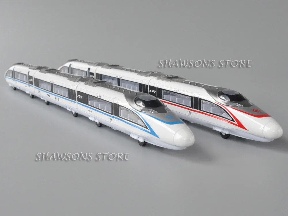 

Diecast 65cm China High Speed Train CRH Model Toys Pull Back Miniature Replica With Sound & Light