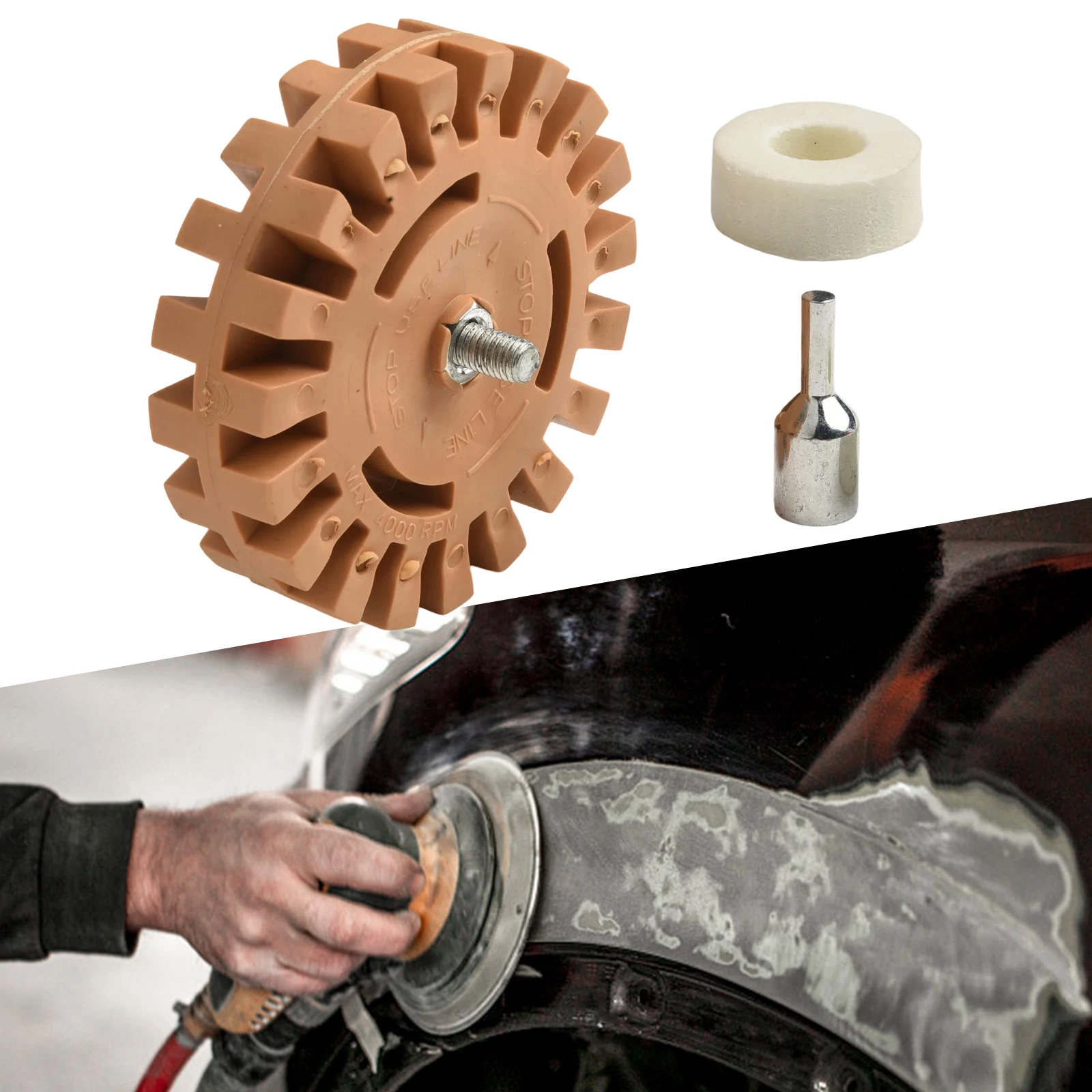 A great addition to your toolkit This rubber sticker remover disk is when working on cars or other metal surfaces