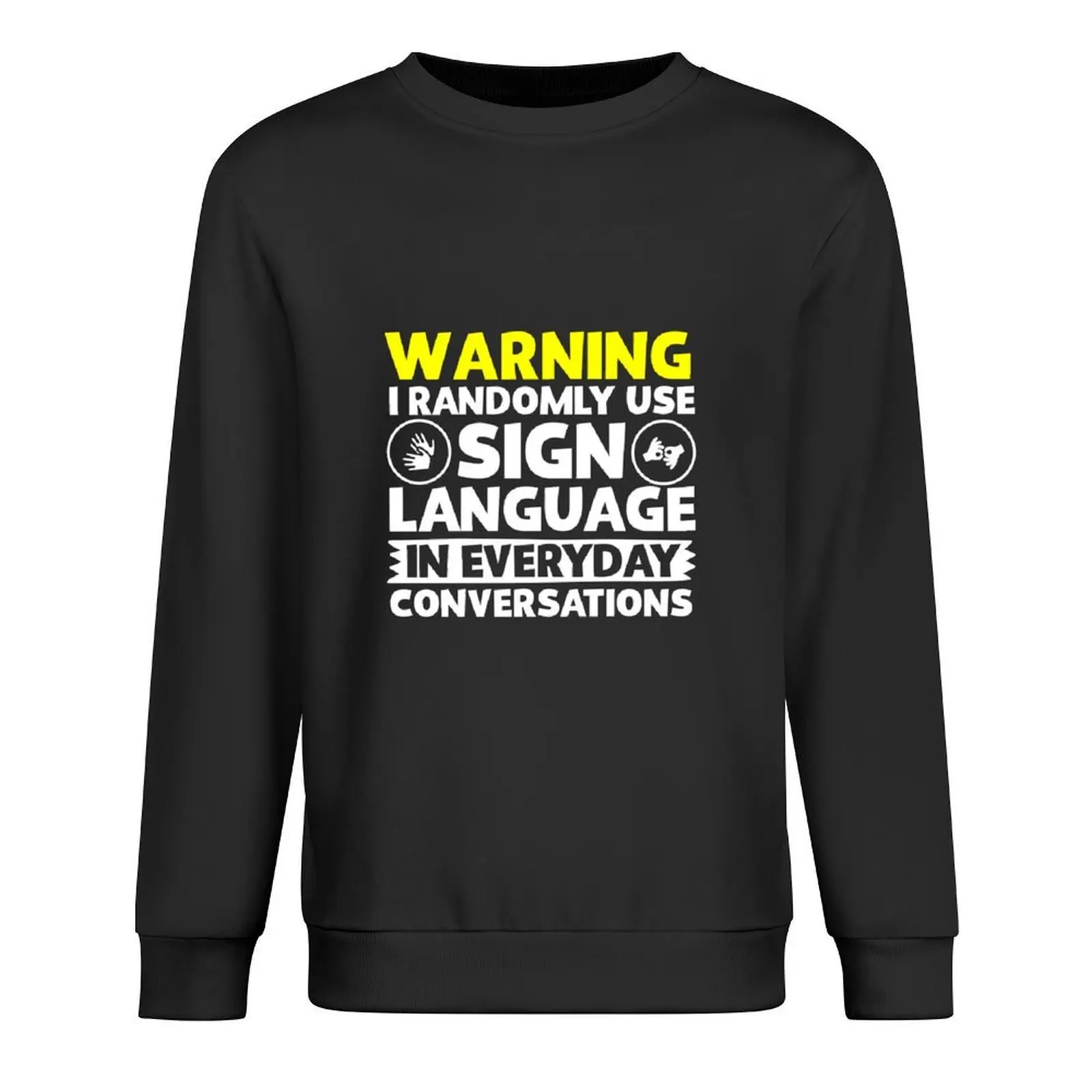 

I Use Sign Language Pullover men's clothes male clothes korean autumn clothes men's autumn new in sweatshirts