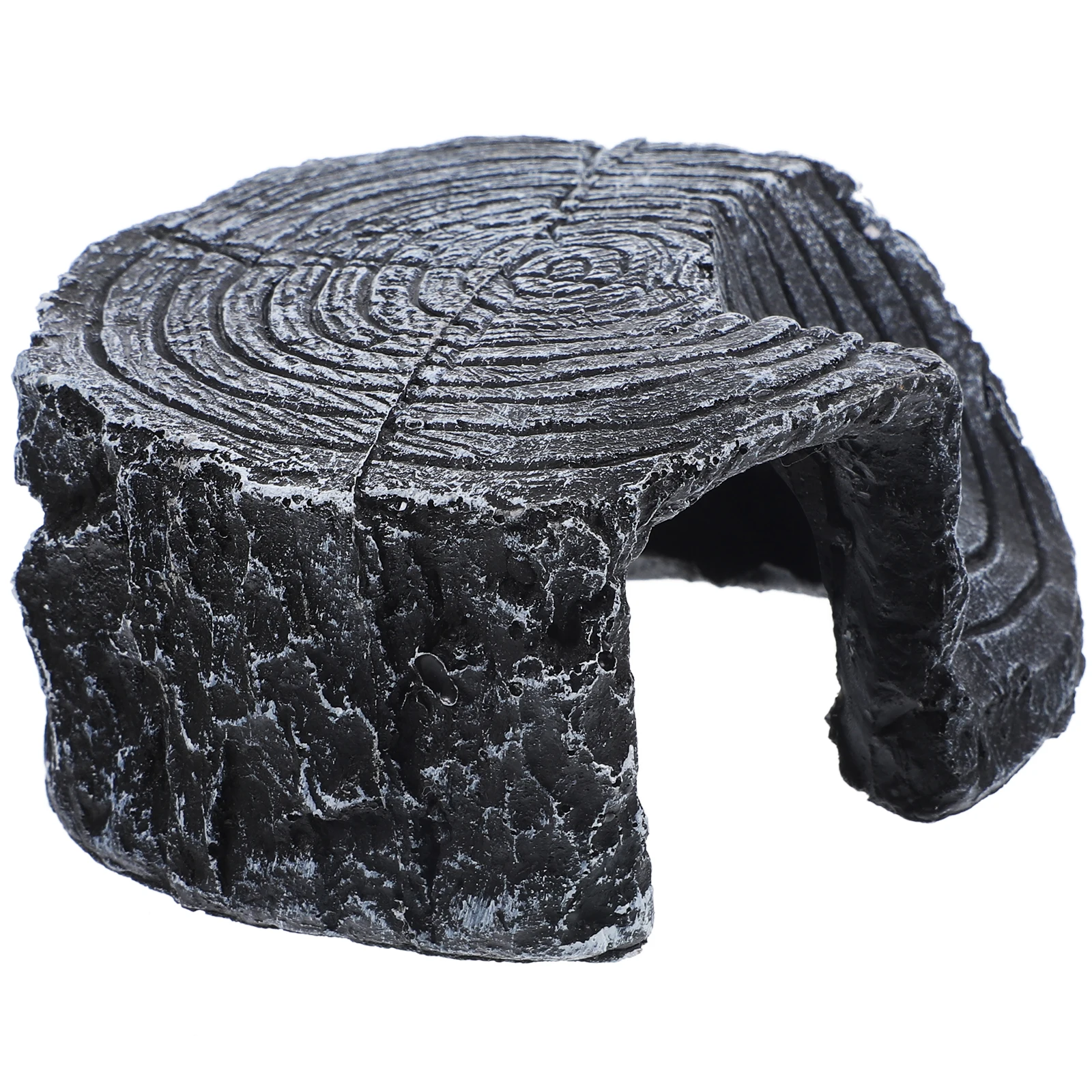 

Stump Habitat Reptile Resting Terrace Resin Decor Hideout for Small Lizards