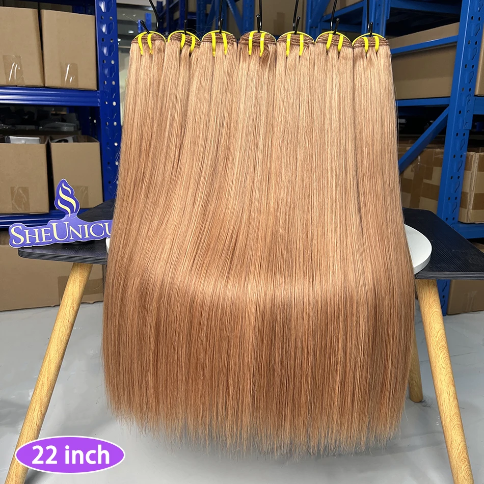 

Straight Hair Bundles #30 Color 100% Vietnamese Virgin Human Hair Weaving Extensions Double Weft 100grams 1/2/3/4 Bundle Deal