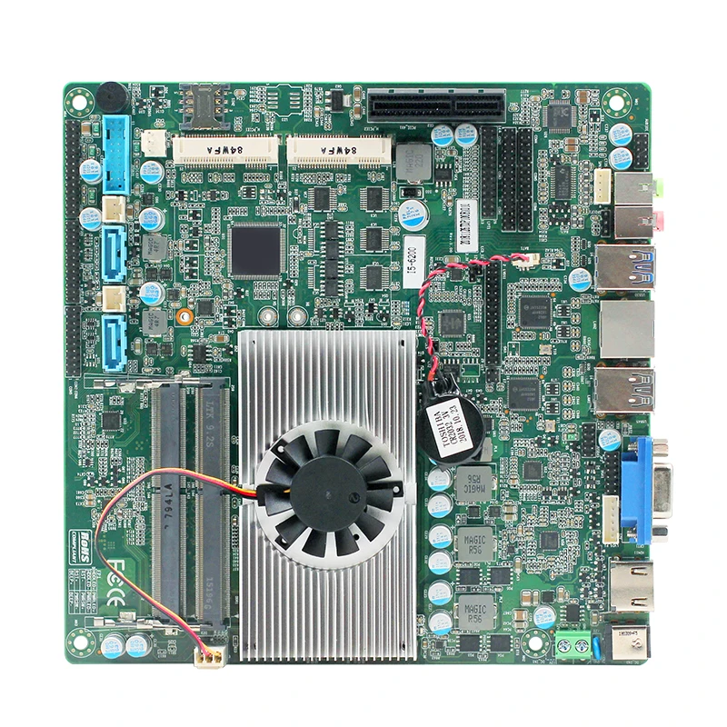 Mini-Itx Motherboard With CPU CORE I5/I7 6TH GEN Processor i5-6200U/I7-6500U 2 LAN 6 COM HD-MI  VGA Touch Screen mainboard