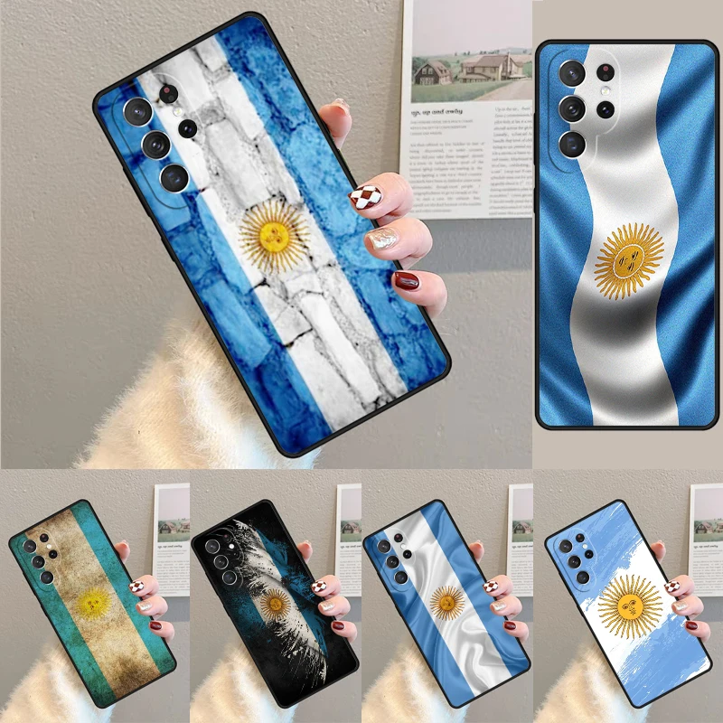 Argentine National Flag Phone Case for Samsung Galaxy note 10 pro S26 Ultra S23 S24 FE S25 S21 S22 PLUS shockproof Cove