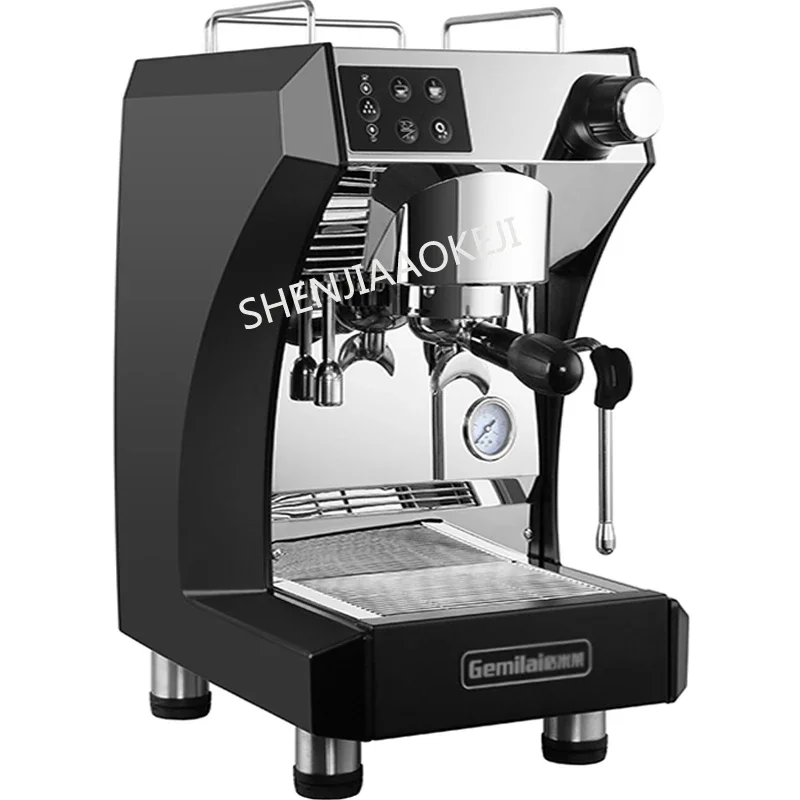 

Italian coffee machine 1.7L Steam Double Boiler Double Pump 15BAR Full semi-automatic stainless steel coffee machine 220V