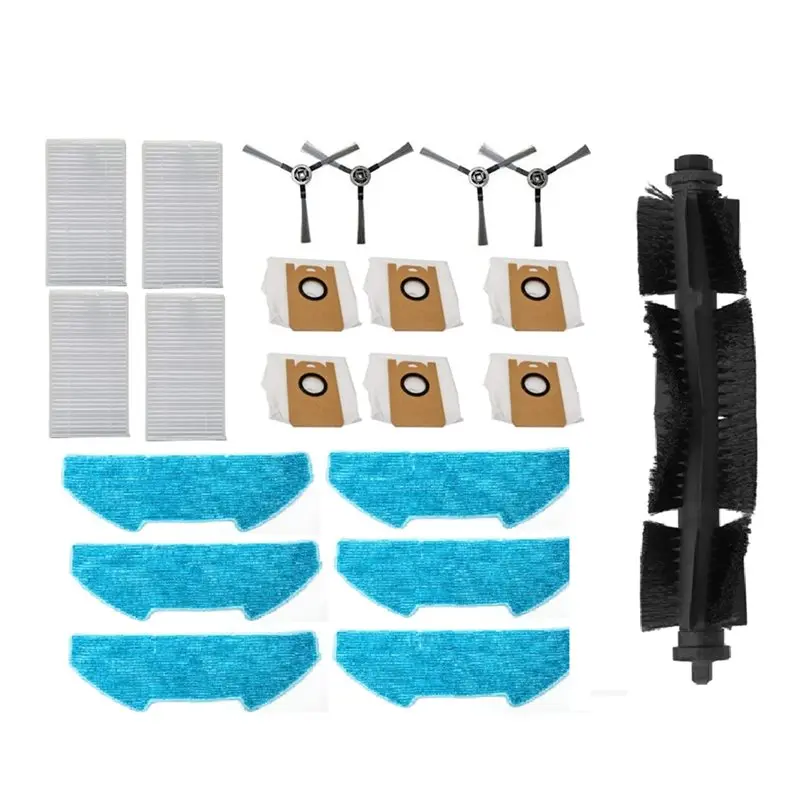 

A23F-21 Pcs For Redkey R10 Vacuum Cleaner Main Side Brush Hepa Filter Mop Dust Bag Accessories