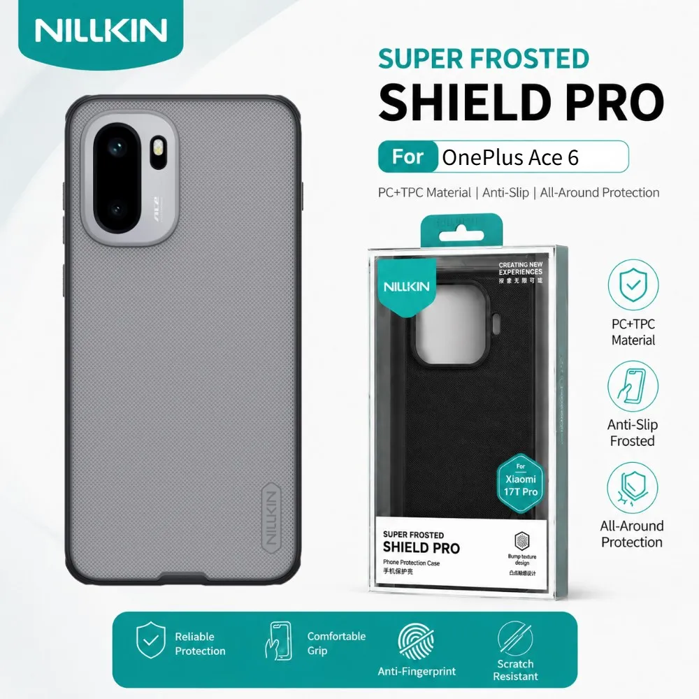 Чехол Nillkin для OnePlus Ace 6 6T 15R ACE6 ACE6T с матовой рамкой из ТПУ, противоударный, CA4001