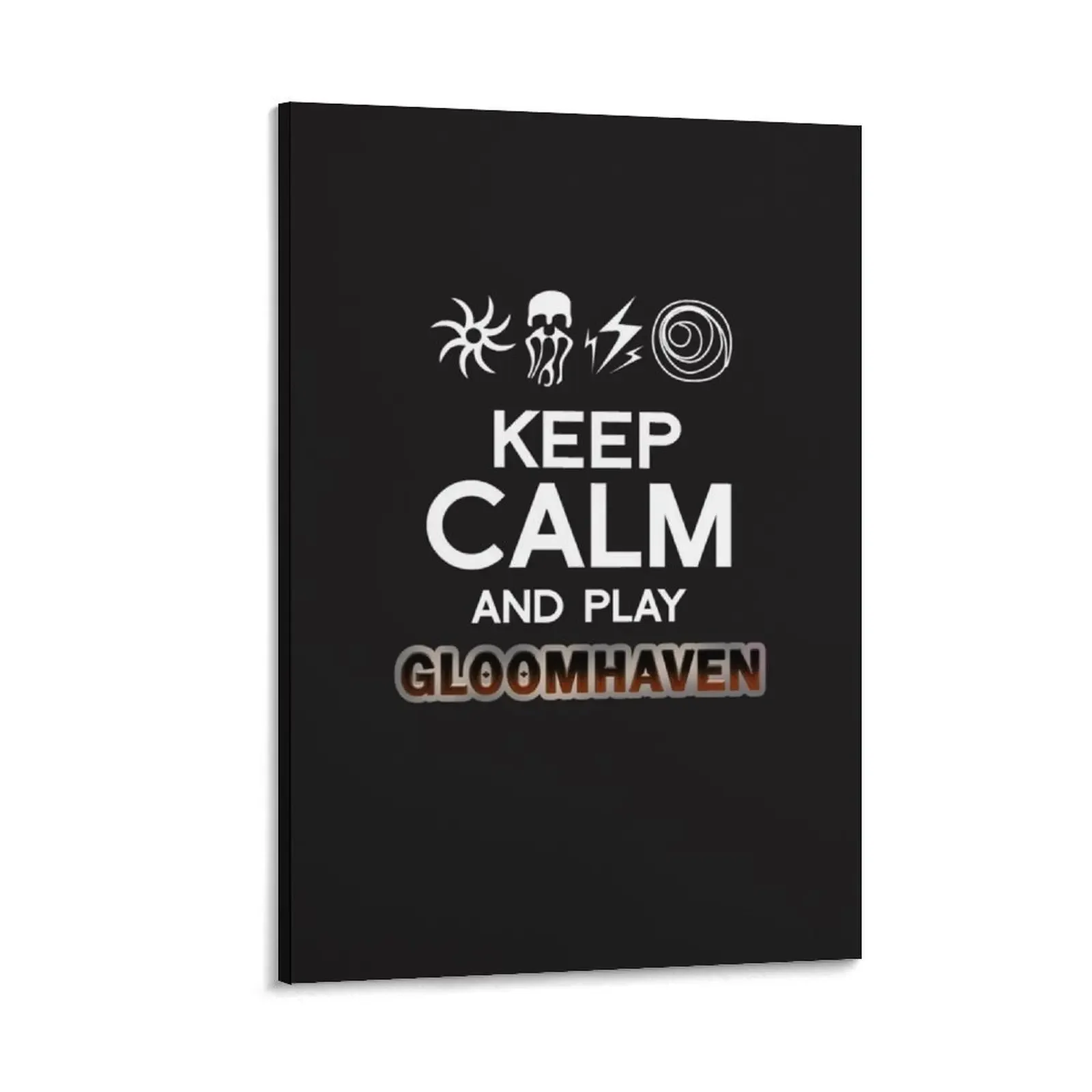 

Keep Calm And Play Gloomhaven Graphic - Tabletop Gaming - Board Game Gift Canvas Painting art interior paintings