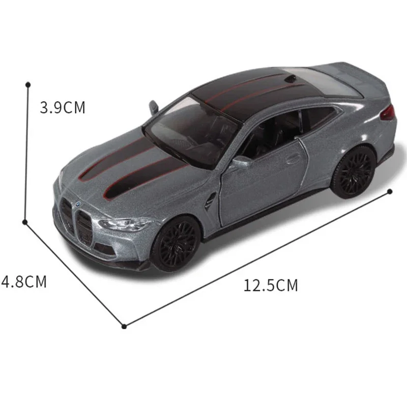 1:36 BMW M4 CSL مركبات رياضية معدنية سيارة خارقة سريعة وغاضبة قطعة واحدة سيارة لعبة بوي دييكاست نموذج تلقائي هدية عجلة ساخنة سحب #6
