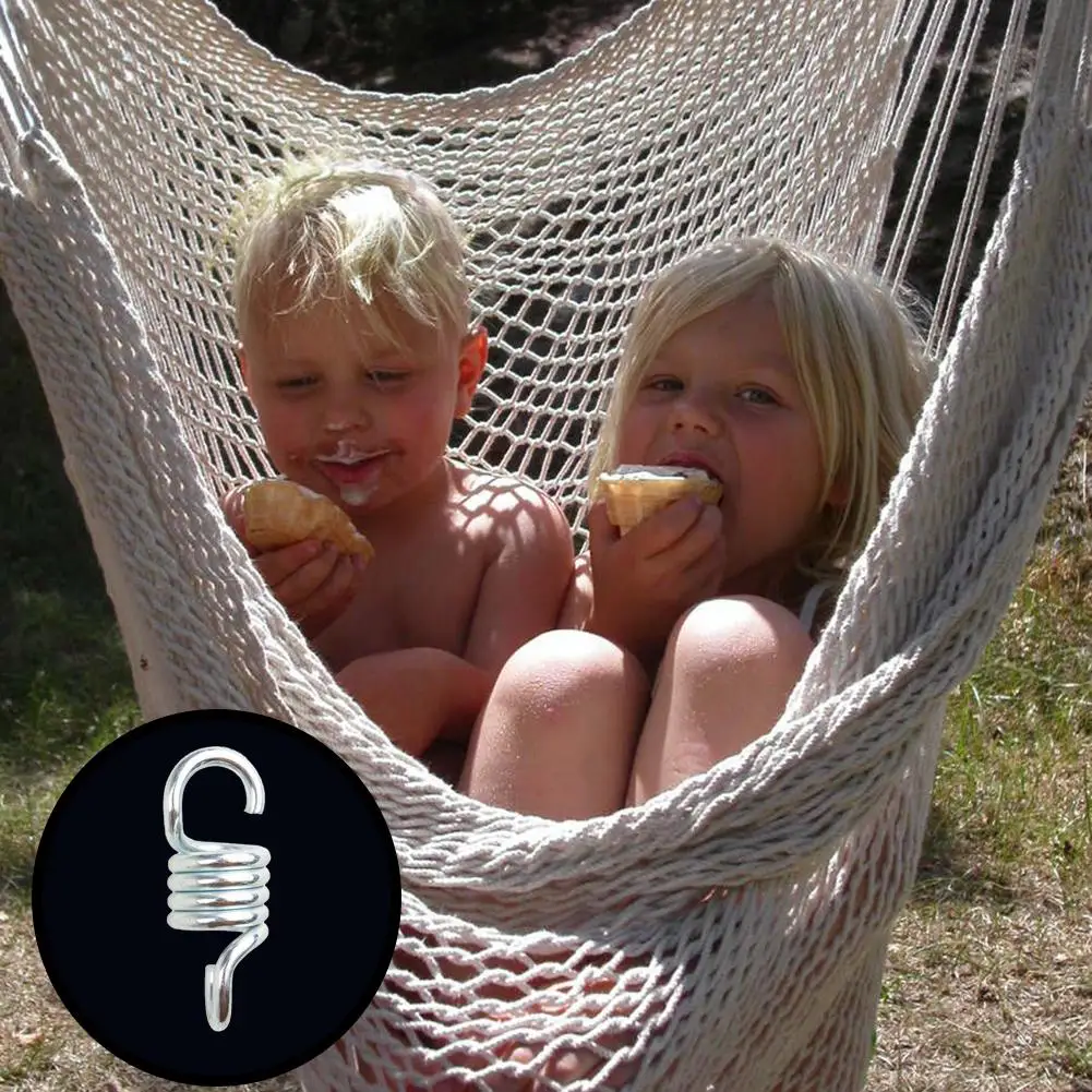 300kg Weight Bearing Hammock Chair  Hanging Accessories Kit Spring+Swivel Hooks for Idoor Outdoor Swing Lazy Chair