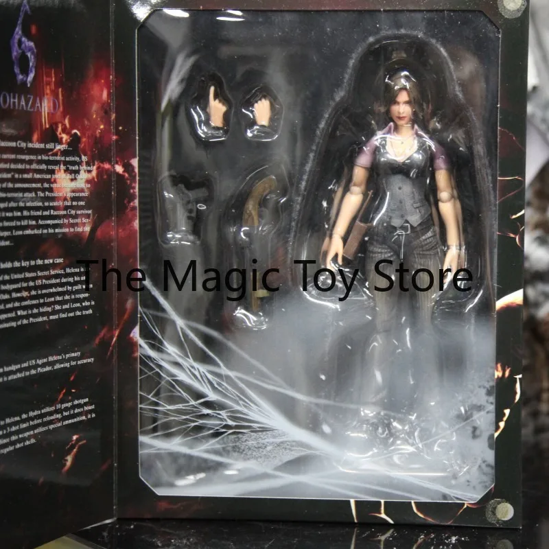 Original Square‑Enix Play Arts Kai Resident Evil 6 Helena Harper Articulated Action Figure, Movable Joint Collectible Model Toy
