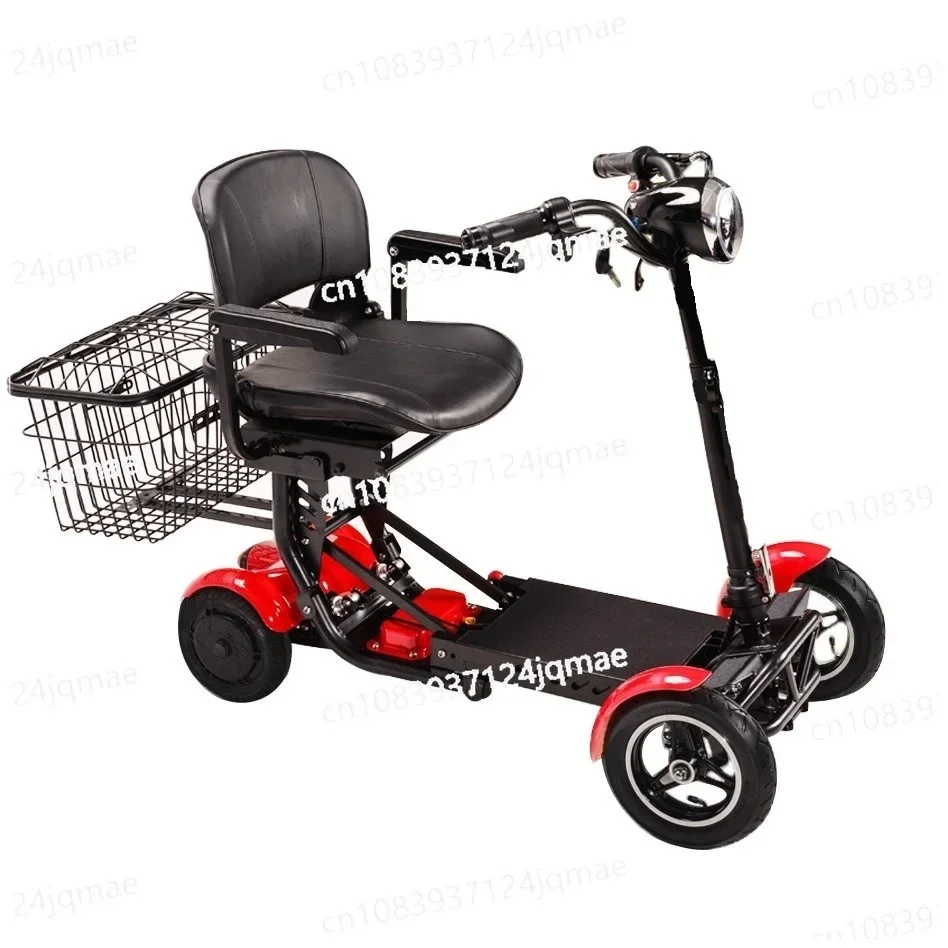 Long Range Cheap Elderly Medical Mobility 4 Wheels Electric Foldable with Seat for For Seniors Disabled