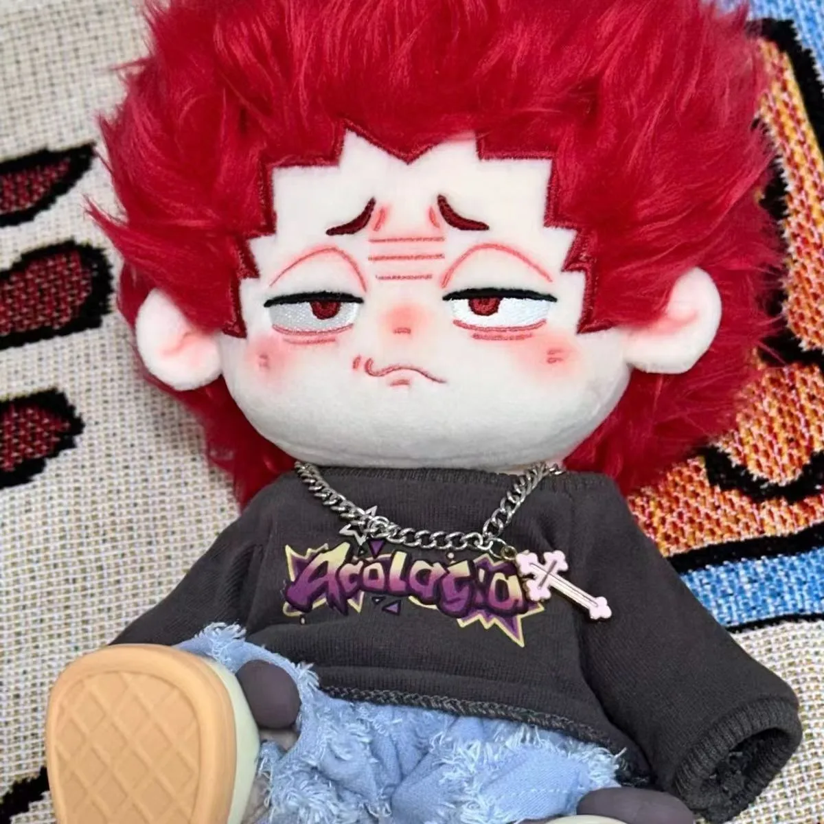 20cm Dress-up Plush Toys COS Anime Haikyuu!! Tendou Satori Guess Monster Cartoon Stuffed Puppet Kids Adults Cute DIY Gift Toy