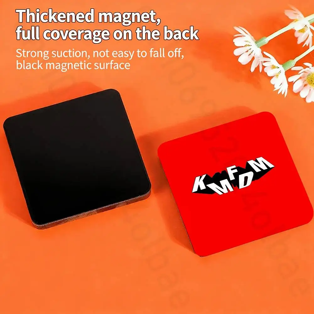 K-Kmfdm Sucks Band Fridge Magnets Round Magnetic Refrigerator Decoration Memorial Gifts Wedding Favors