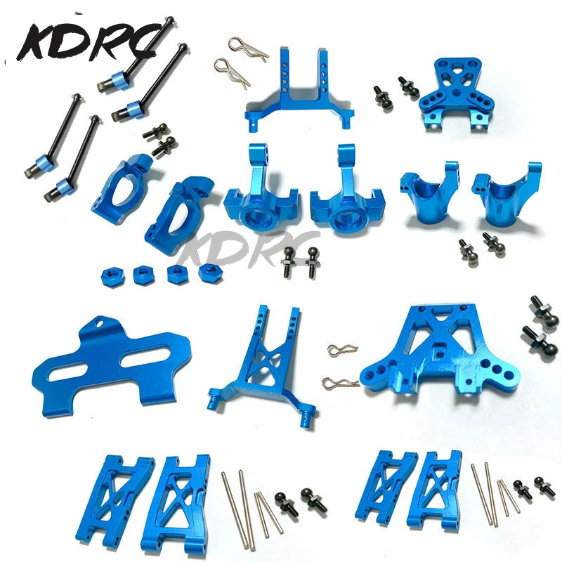 LaTrax Teton 1/18 RC Car Metal Upgrade Parts Kit - Caster Block Steering Blocks Suspension Arm for Enhanced Performance