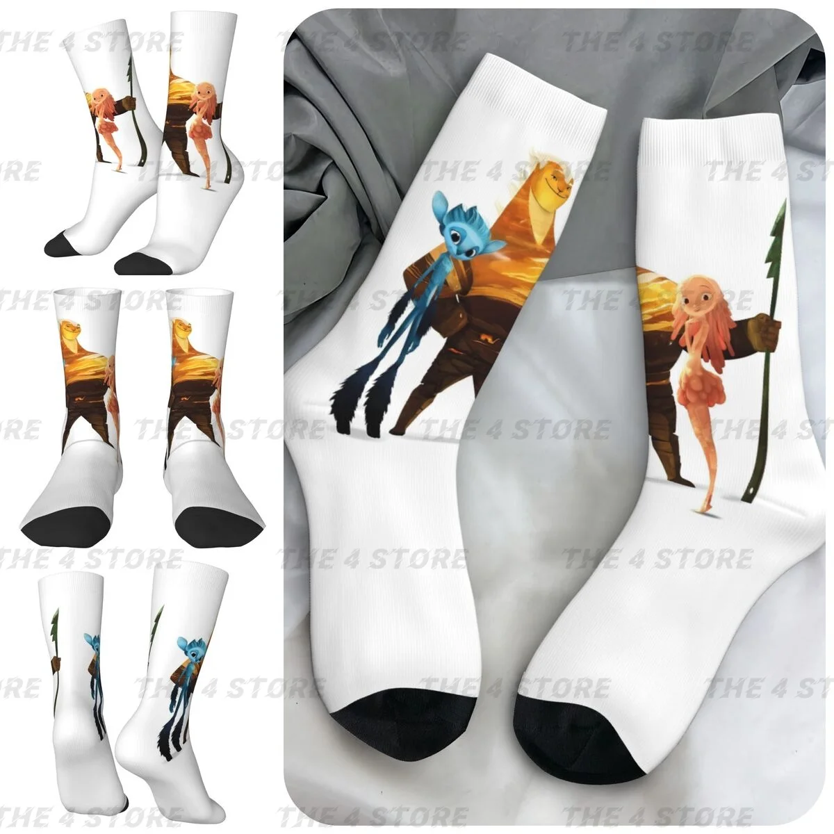 

Mune, Le Gardien De La Lune High elasticity polyester fiber Men and Women printing Socks,Leisure Applicabl